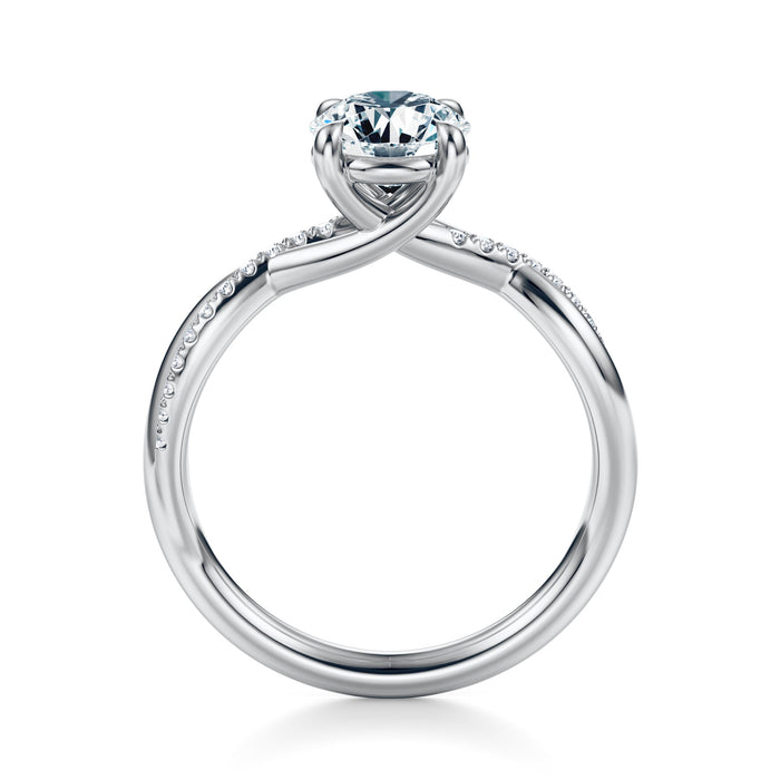 Spring Pavé Engagement Ring Setting