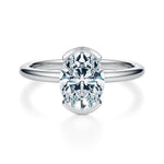 Ludlow Half Bezel Engagement Ring Setting