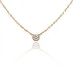Diamond Bezel Pendant Necklace