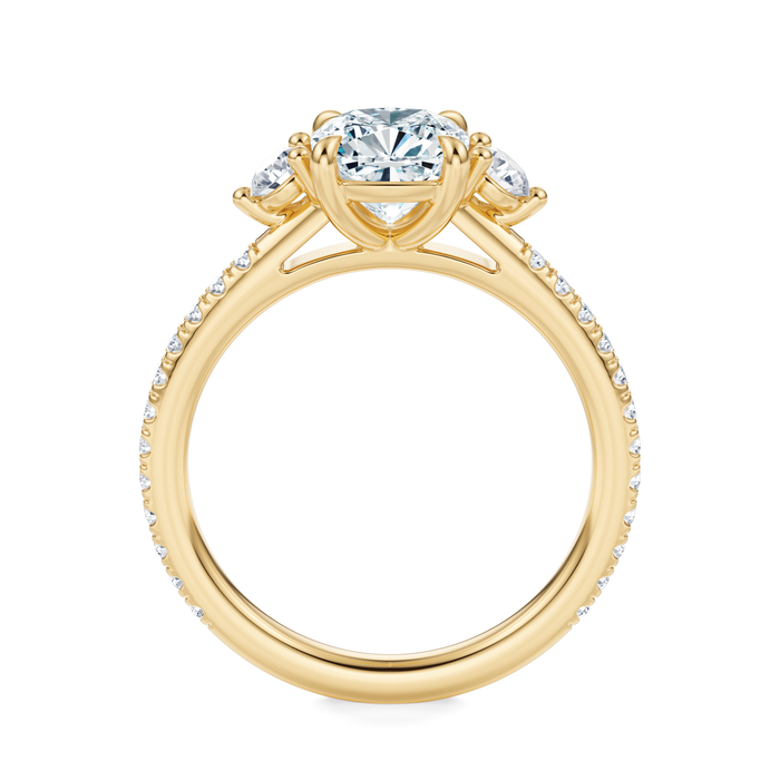 Petite Elizabeth Pavé Engagement Ring Setting