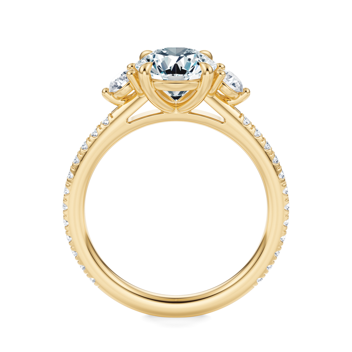 Petite Elizabeth Pavé Engagement Ring Setting
