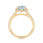 Essex Pavé Halo Engagement Ring Setting