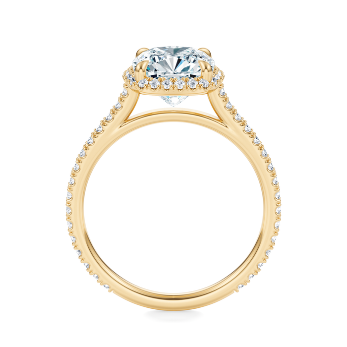 Essex Pavé Halo Engagement Ring Setting