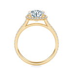 Essex Pavé Halo Engagement Ring Setting