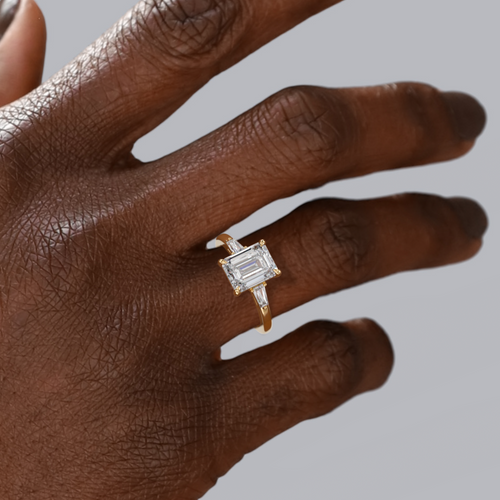 Vesey 3-Stone Engagement Ring Setting Image 2