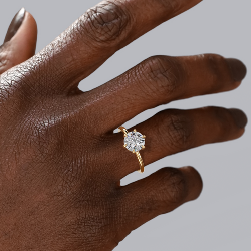 Baxter 6-Prong Solitaire Engagement Ring Setting Image 2