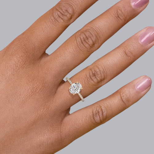 Baxter Full Pavé Engagement Ring Setting Image 2