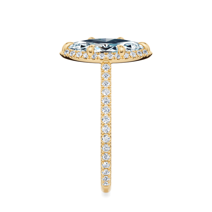 Essex Pavé Halo Engagement Ring Setting