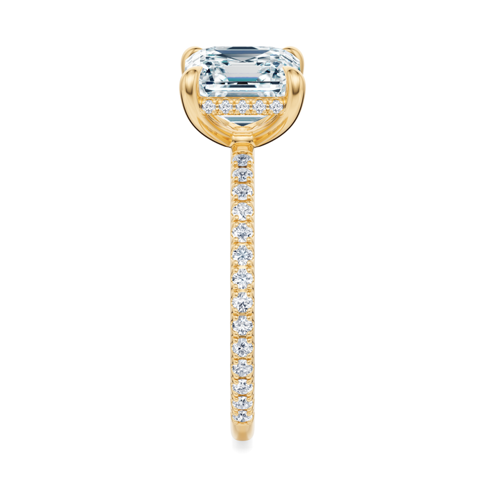Baxter Pavé Hidden Halo Engagement Ring Setting