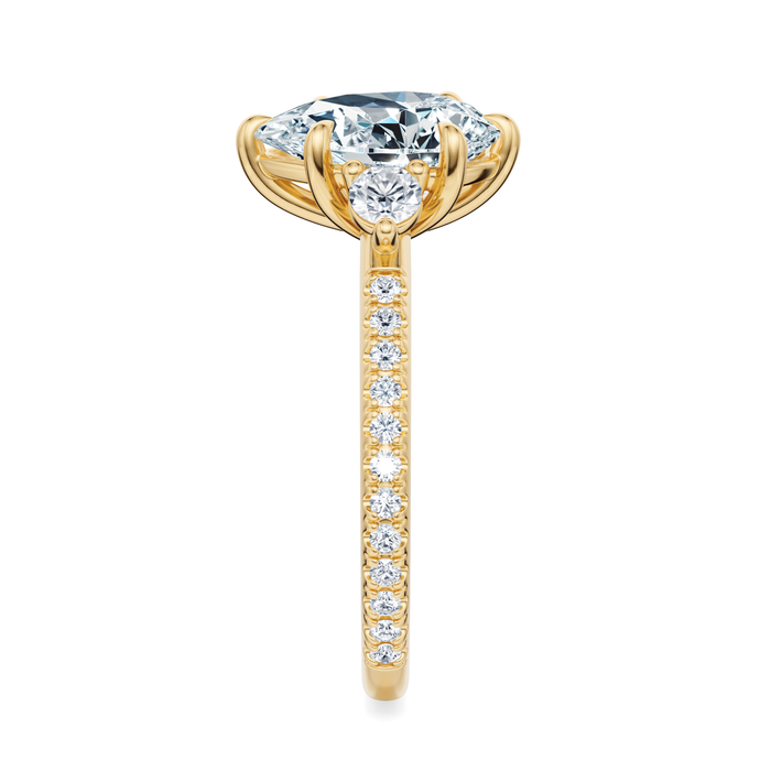 Petite Elizabeth Pavé Engagement Ring Setting