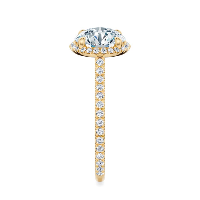 Essex Pavé Halo Engagement Ring Setting