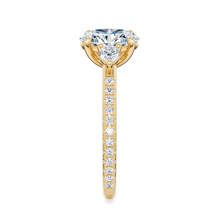 Petite Elizabeth Pavé Engagement Ring Setting