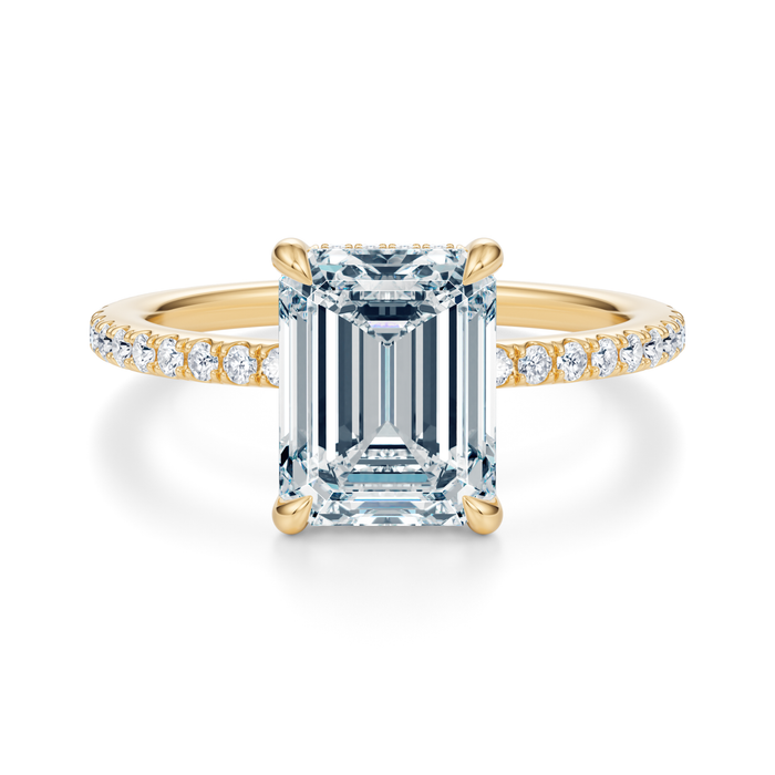 Baxter Pavé Hidden Halo Engagement Ring Setting