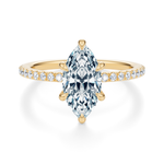 Baxter Pavé Hidden Halo Engagement Ring Setting
