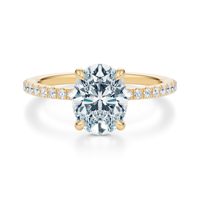 Baxter Pavé Hidden Halo Engagement Ring Setting
