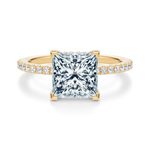 Baxter Pavé Hidden Halo Engagement Ring Setting