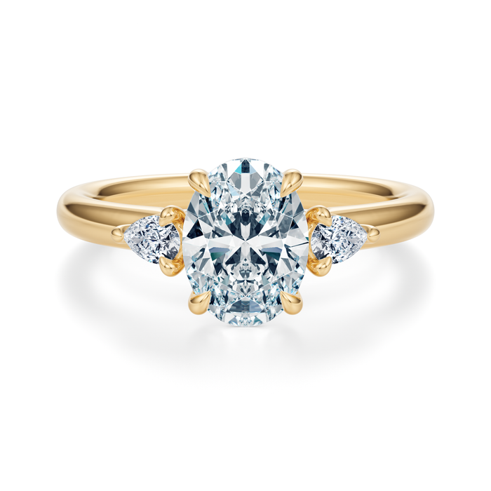 Ann 3-Stone Engagement Ring Setting