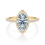 Essex Pavé Halo Engagement Ring Setting
