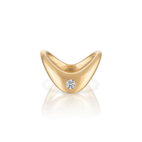Petite ZAHA Diamond Ring