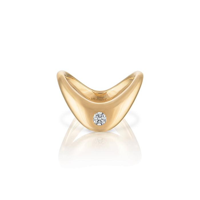 Petite ZAHA Diamond Ring