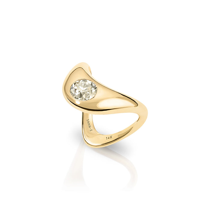 Medium ZAHA Diamond Ring