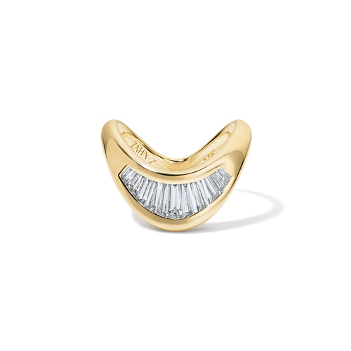 Petite ZAHA Baguette Diamond Ring