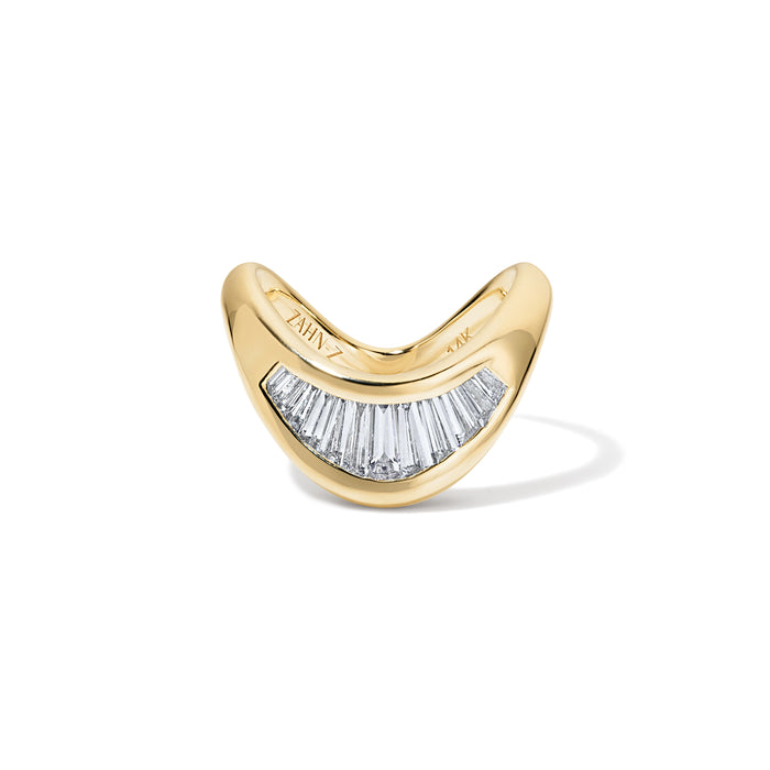 Petite ZAHA Baguette Diamond Ring