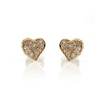 Diamond Heart Studs