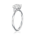 Petite Elizabeth 1.81ct Round Cut Diamond Three-Stone Engagement Ring