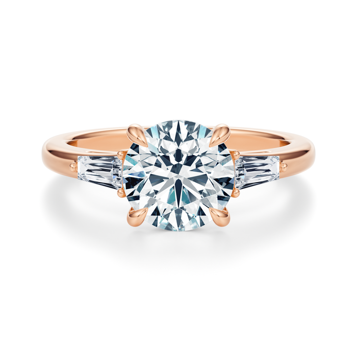 Vesey 3-Stone Engagement Ring Setting