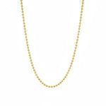 14l Yellow Gold 16" Bead Chain with Spring Ring