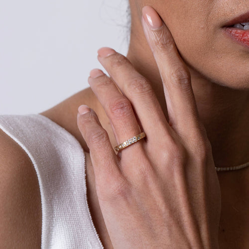 Diamond Narrow Ring Image 2