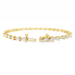 Pear Diamond Tennis Bracelet