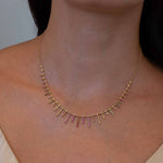 Rainbow Multigem & Diamond Burst Necklace