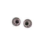 Rough Diamond Moon Earrings