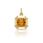 Citrine "Zinnia" Frame Charm