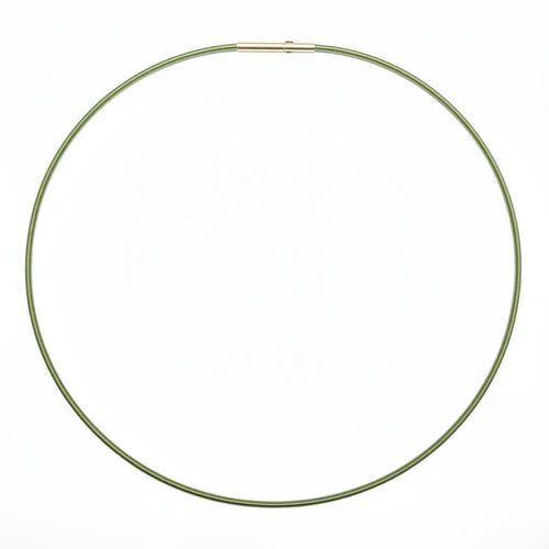 Gold Green Spiral Strand