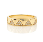 Diamond Chevron Ring
