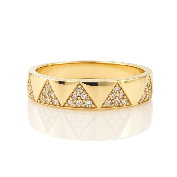 Diamond Chevron Ring