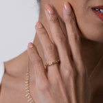 Diamond Chain Link Ring