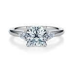 Ann Three-Stone Diamond Engagement Ring Setting