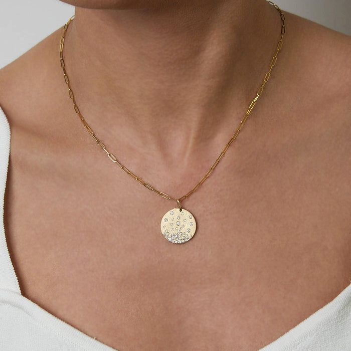 Diamond Disc Pendant