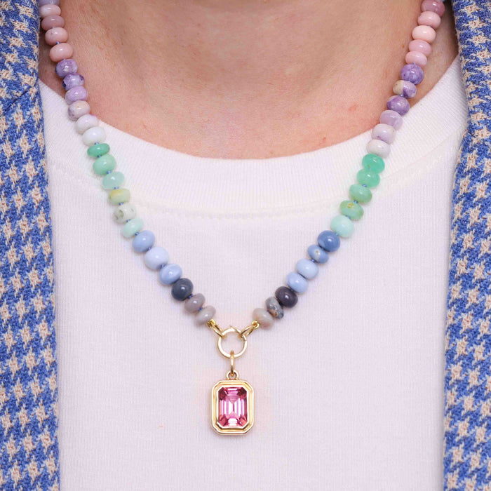 Mixed Opal Bead Strand Necklace