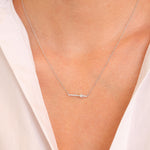 Triangle Diamond Bar Necklace