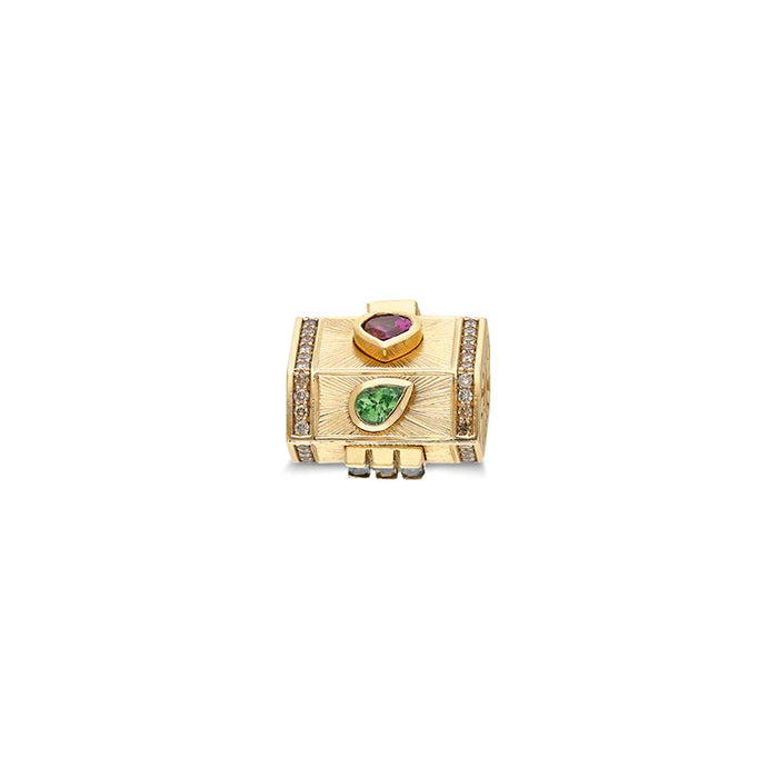 Yari “Tesoro” Nugget Charm Pendant - Multi-Shaped Gemstones