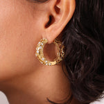 Diamond Hoop Earrings