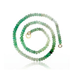 Aquamarine and Chalcedony Bead Strand Necklace