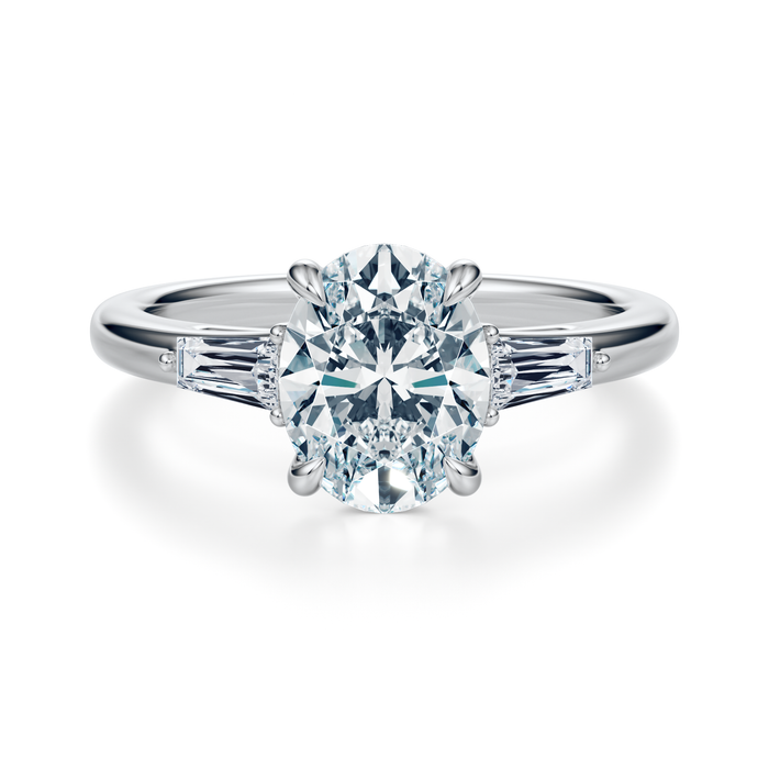 Vesey 3-Stone Engagement Ring Setting