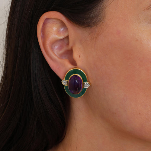 David Webb Clip On Earrings Image 2