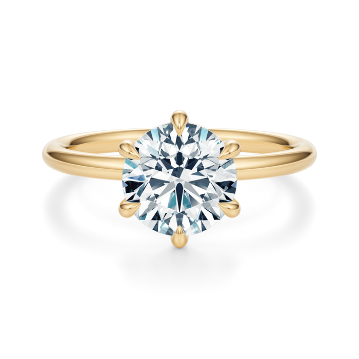 Baxter 6-Prong Solitaire Engagement Ring Setting